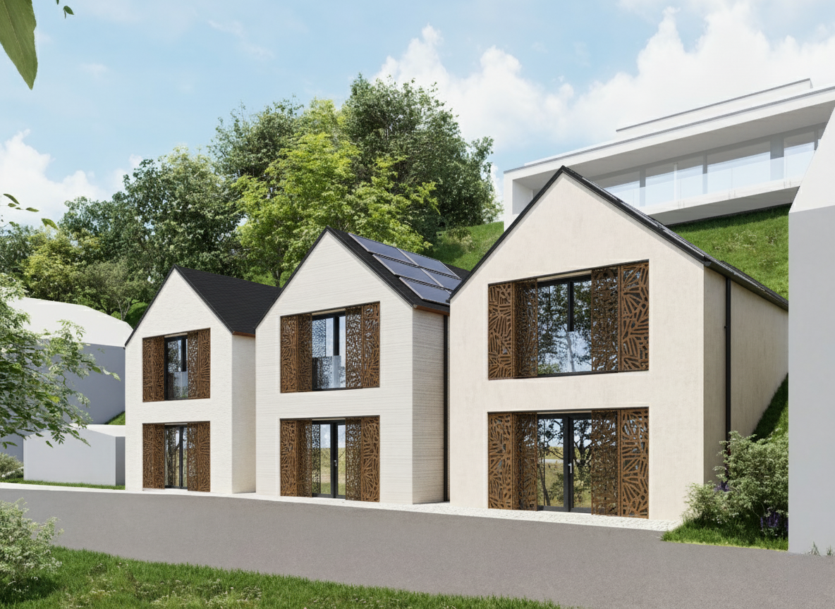 Prodej projektu výstavby apartmánových domků Strachotín